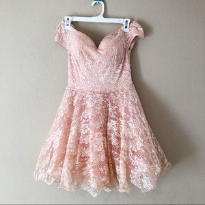 Windsor pink lace dress💗